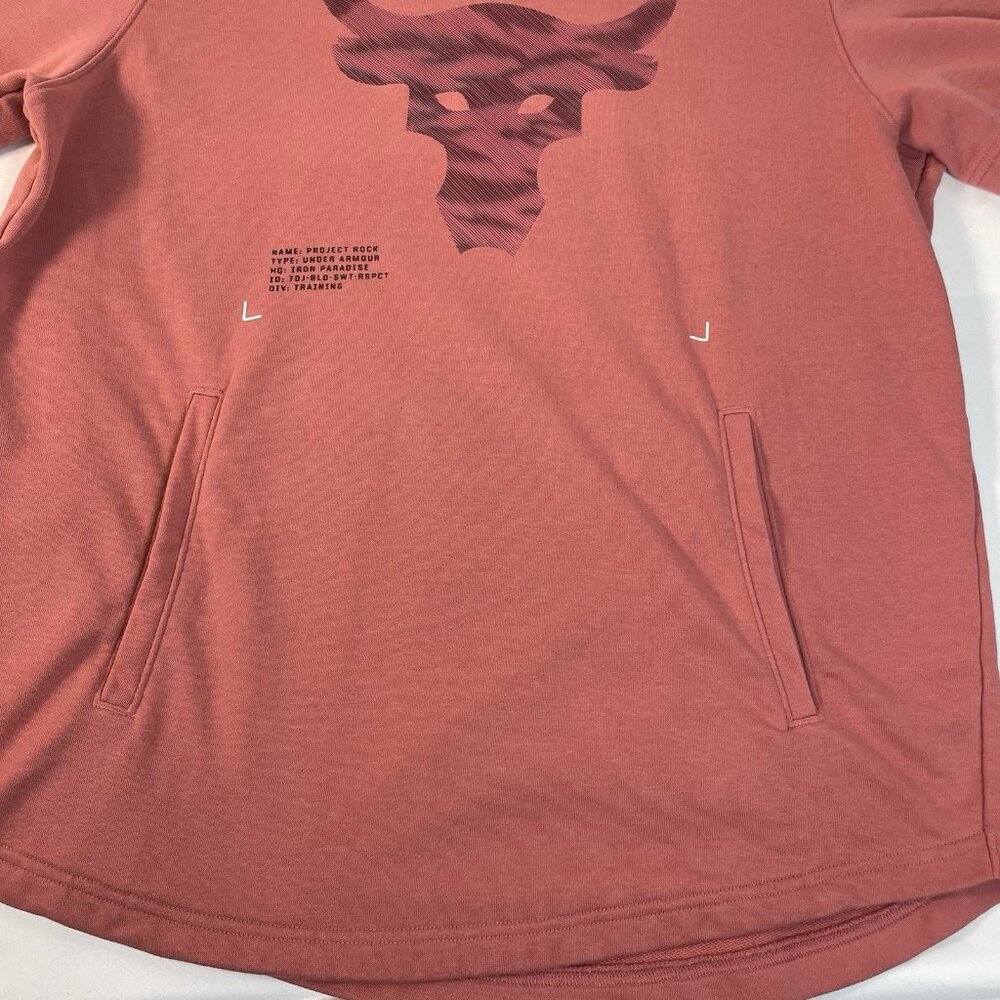 Under Armour Project Rock Short-Sleeve Hoodie – Size LG - Picture 2 of 13